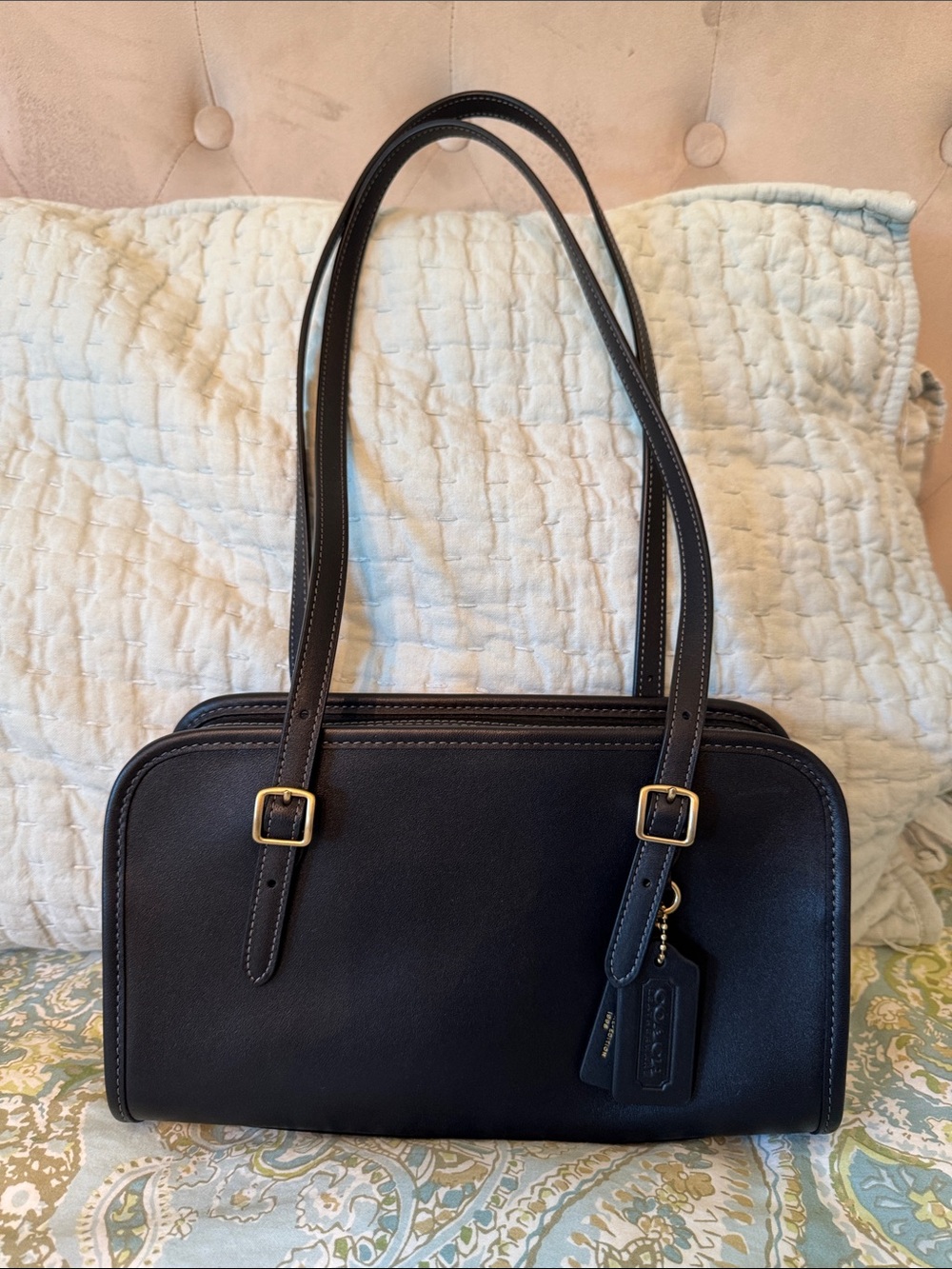 Coach Swing Zip Leather Back Bag NWT